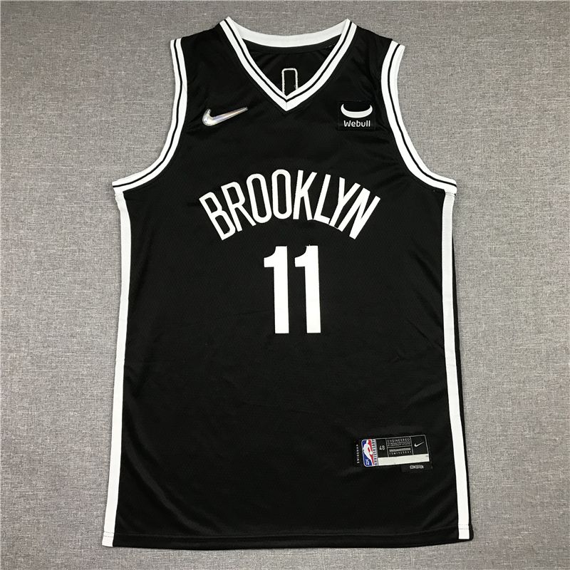 Men Brooklyn Nets #11 Irving Black Nike New Game NBA Jersey